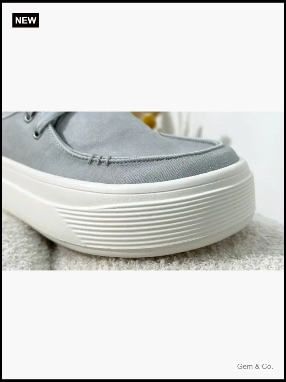 Canvas Platform Loafers Slip On Sneakers Women Comfort Shoes